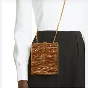 Saint Laurent Marble Pattern Tuxedo Box Bag